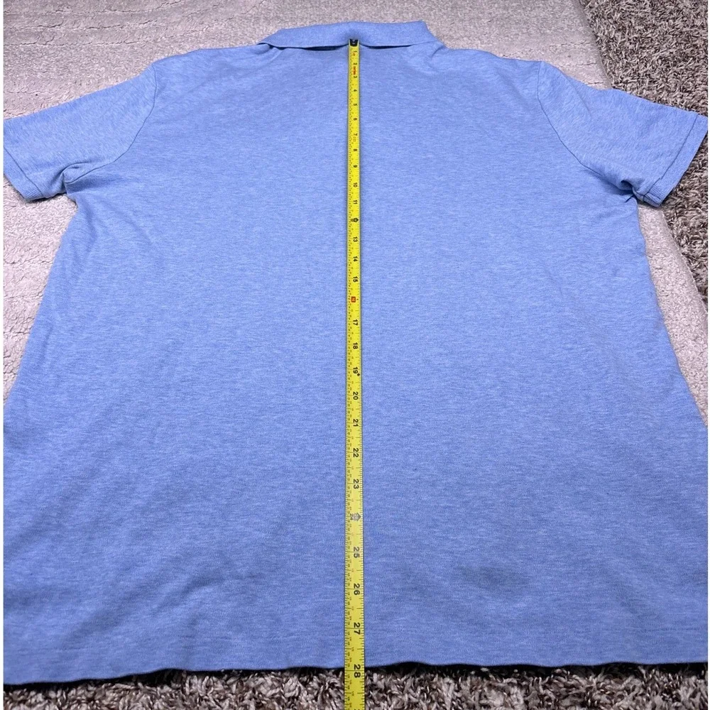 Polo‎ Ralph Lauren Polo Shirt Mens XL Light Blue Heather Short Sleeve Logo